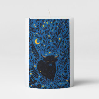 Midnight Moo Pillar Candle