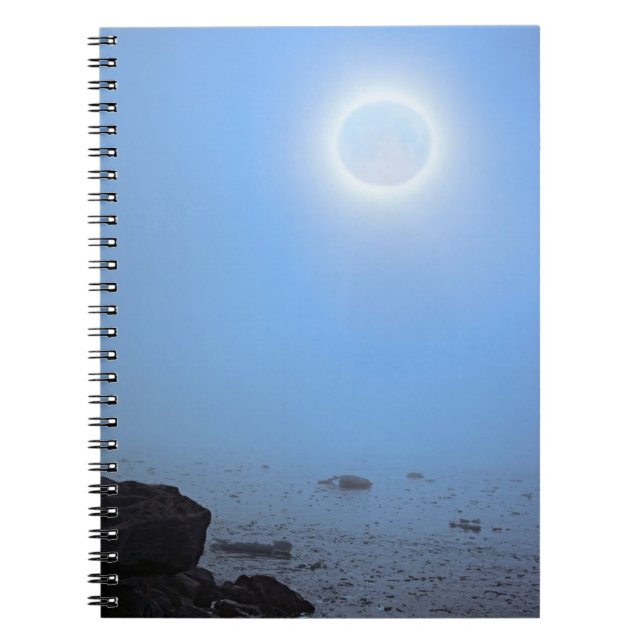 Midnight Moon | Arctic, Svalbard Notebook (Front)