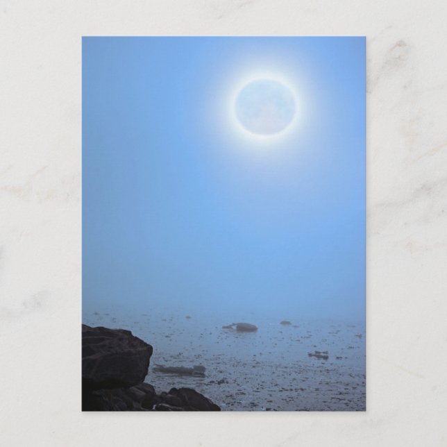 Midnight Moon | Arctic, Svalbard Postcard (Front)
