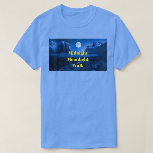 Midnight Moonlight Walk T-Shirt (Design Front)