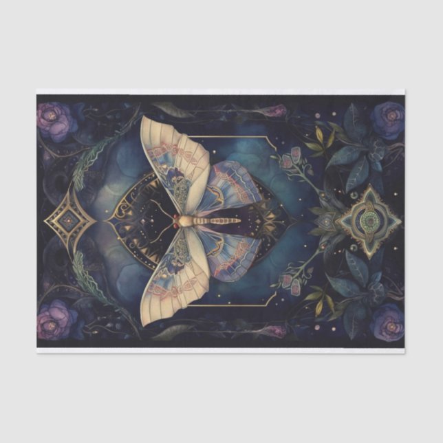 Midnight Moth 2 Tissue Paper (Front)