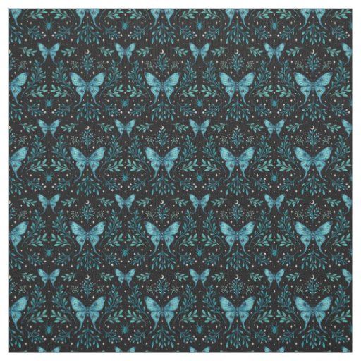 Midnight Moth Fabric