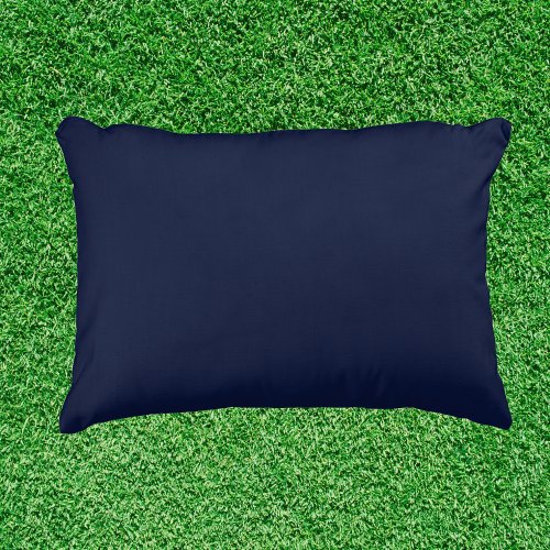 Midnight Navy Blue Solid Color Accent Pillow