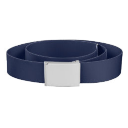 Midnight Navy Blue Solid Color Belt
