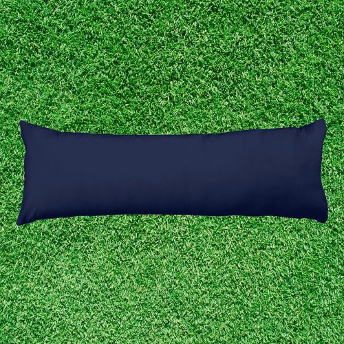 Midnight Navy Blue Solid Color Body Pillow