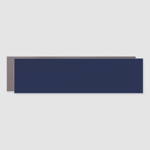 Midnight Navy Blue Solid Color Car Magnet