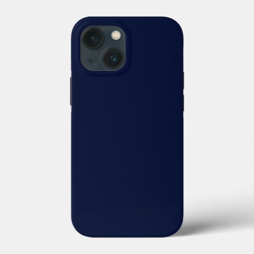 Midnight Navy Blue Solid Color iPhone 13 Mini Case