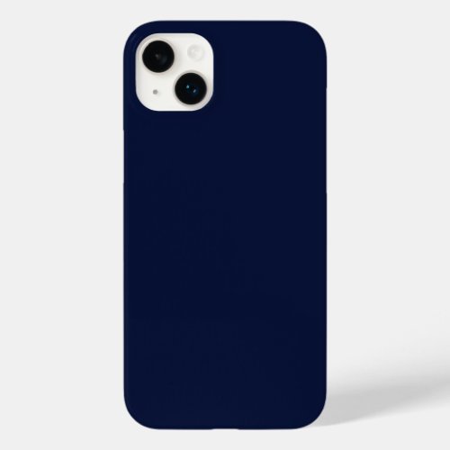 Midnight Navy Blue Solid Color Case_Mate iPhone 14 Plus Case