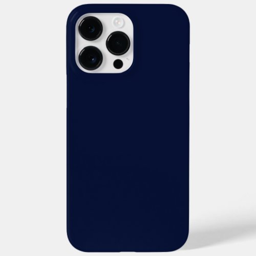 Midnight Navy Blue Solid Color Case_Mate iPhone 14 Pro Max Case