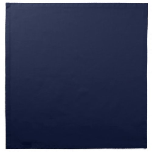 Midnight Navy Blue Solid Color Cloth Napkin