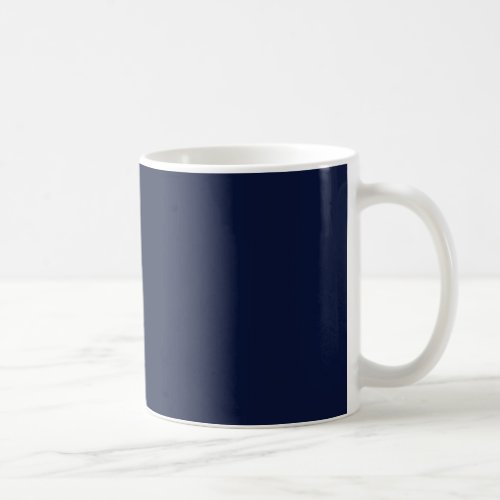 Midnight Navy Blue Solid Color Coffee Mug