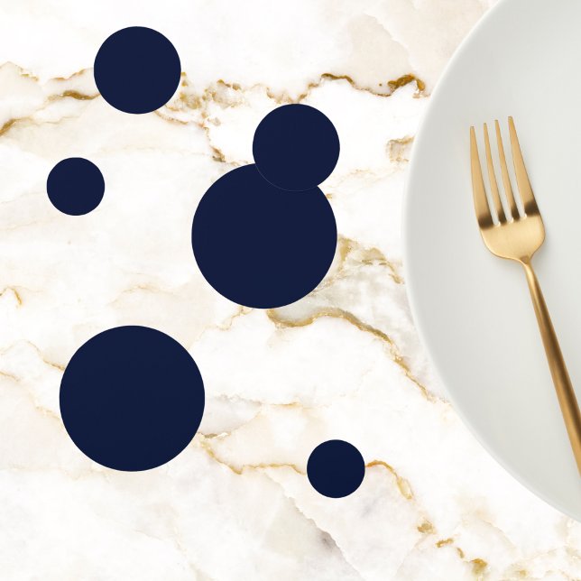 Midnight Navy Blue Solid Color Confetti (Creator Uploaded)