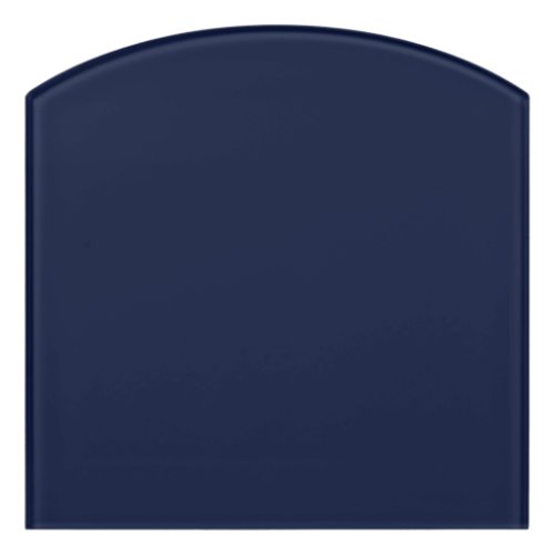 Midnight Navy Blue Solid Color Door Sign