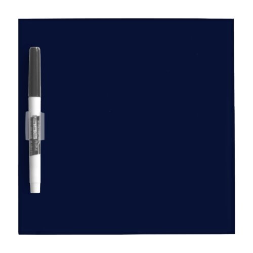 Midnight Navy Blue Solid Color Dry Erase Board