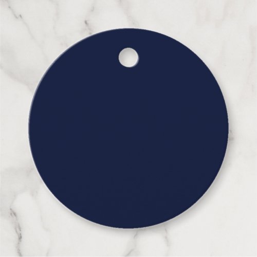 Midnight Navy Blue Solid Color Favor Tags