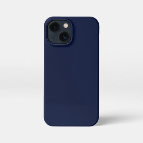 Midnight Navy Blue Solid Color iPhone 13 Mini Case