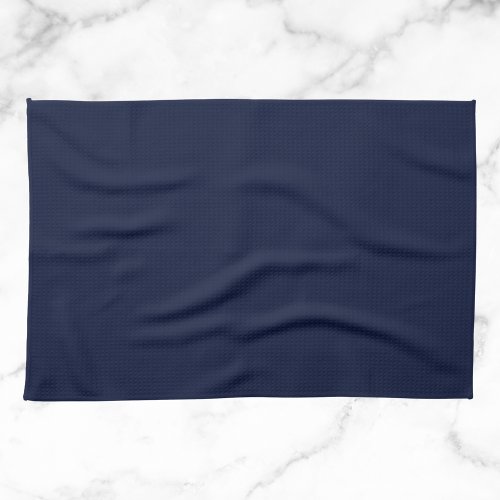 Midnight Navy Blue Solid Color Kitchen Towel