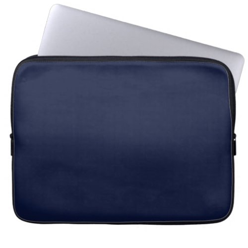 Midnight Navy Blue Solid Color Laptop Sleeve