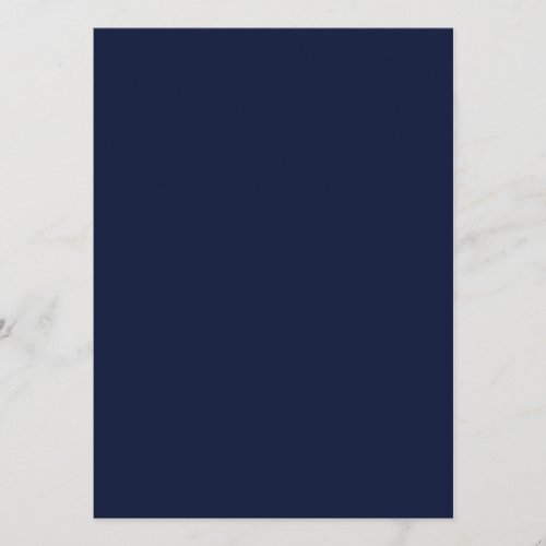 Midnight Navy Blue Solid Color Menu