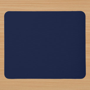 Midnight Navy Blue Solid Color Mouse Pad