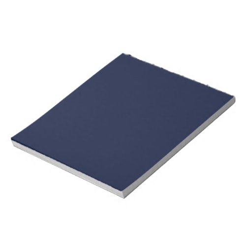 Midnight Navy Blue Solid Color Notepad