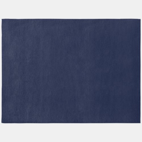 Midnight Navy Blue Solid Color Outdoor Rug