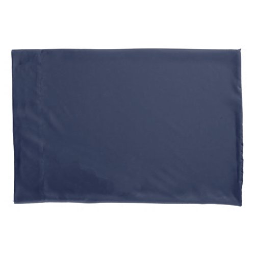 Midnight Navy Blue Solid Color Pillow Case