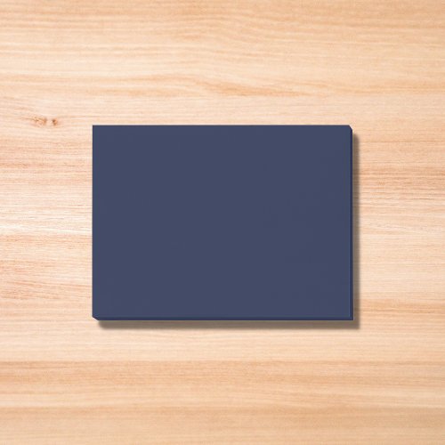 Midnight Navy Blue Solid Color Post_it Notes