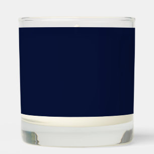 Midnight Navy Blue Solid Color Scented Candle