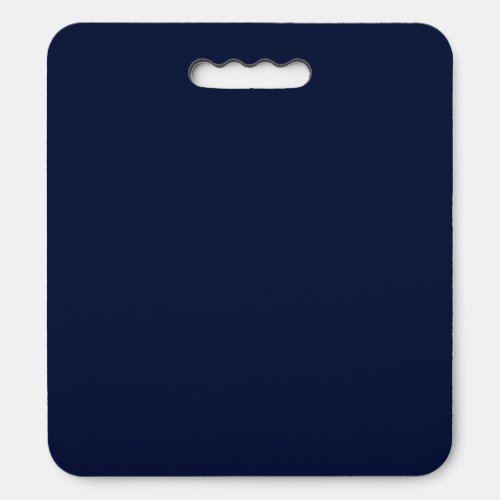 Midnight Navy Blue Solid Color Seat Cushion