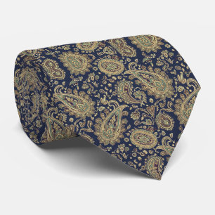 Midnight Navy Paisley Neck Tie