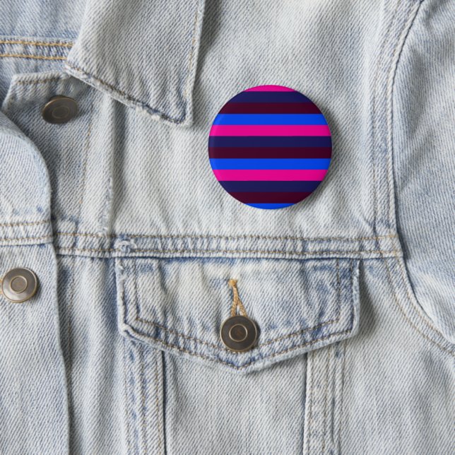 Midnight neon stripes button (In Situ)
