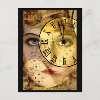 Midnight New Year's Eve Postcard by Aviateros at Zazzle