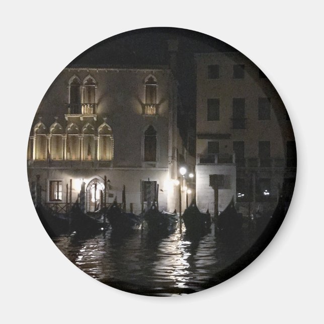 Midnight on The Grand Canal Magnet (Front)