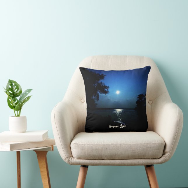 MIDNIGHT ON THE LAKE THROW PILLOW (Chair)