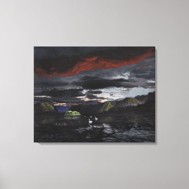 Midnight on the Yukon River: Canvas Uncropped (Front)