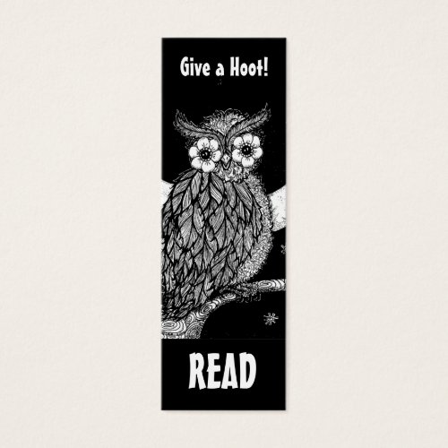 Midnight Owl Book Mark Business Card Templates