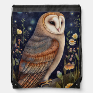 Midnight Owl Drawstring Bag