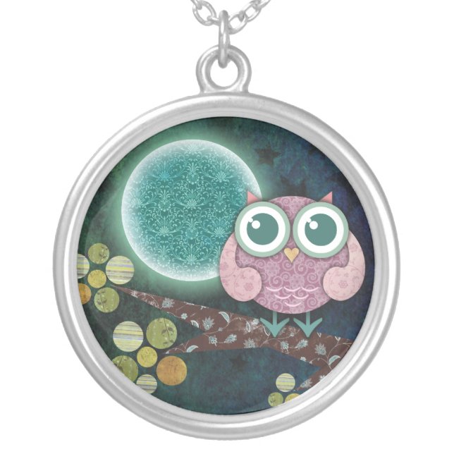 Midnight Owl Necklace (Front)