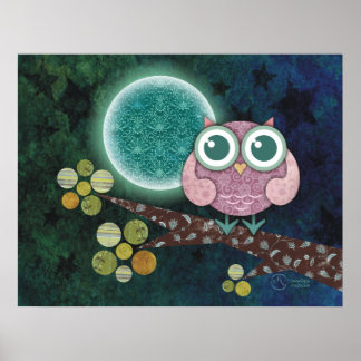 Midnight Owl Poster