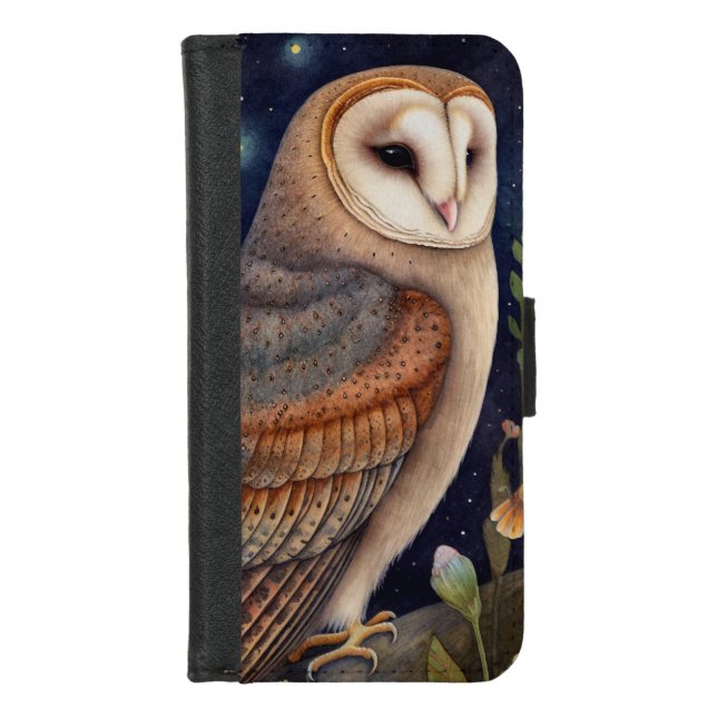 Midnight Owl Wallet Case (Front)