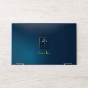 Midnight Palm Collection Luxury Navy Blue  HP Laptop Skin