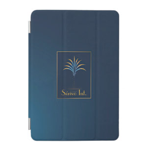 Midnight Palm Collection Luxury Navy Blue  iPad Mini Cover