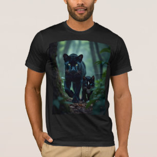 Midnight Paws: Felini’s Panther Pal T-Shirt