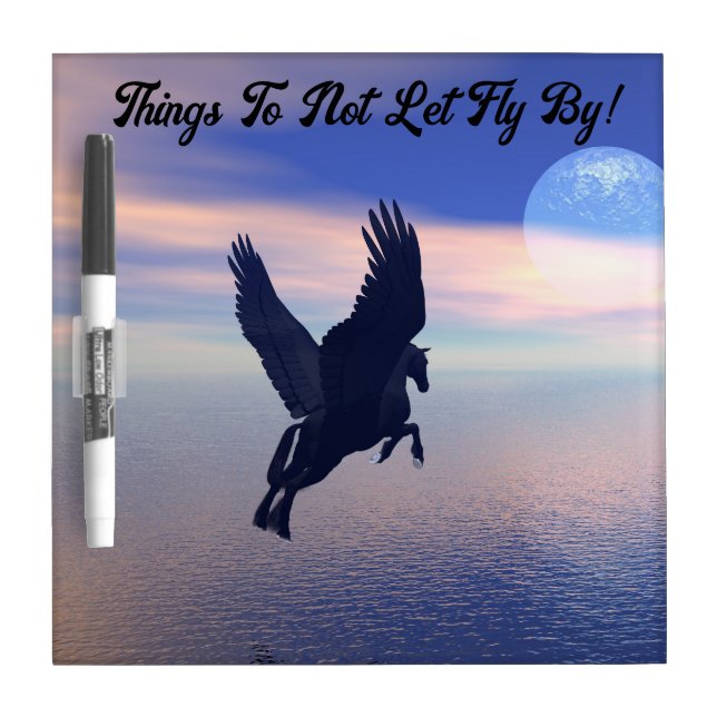 Midnight Pegasus Dry Erase Board (Front)