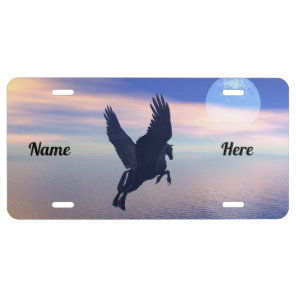 Midnight Pegasus License Plate