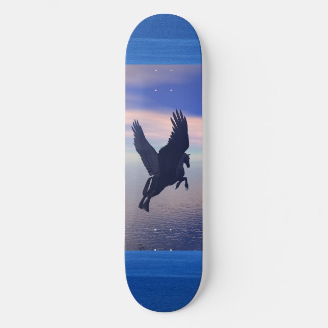 Midnight Pegasus Skateboard Deck (Front)