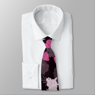 Midnight Petals Neck Tie