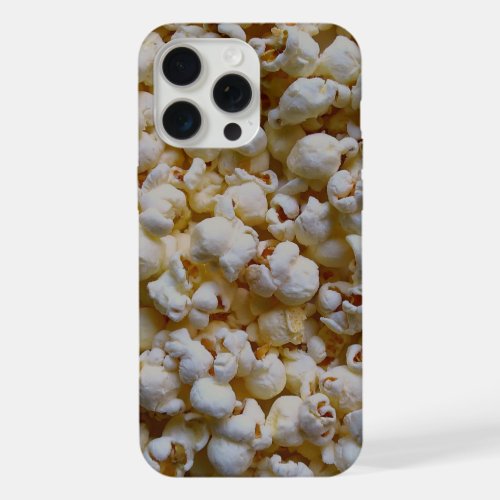 Midnight Popcorn Background Ready to Customize iPhone 15 Pro Max Case