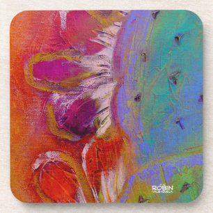 "Midnight Prickly Pear" Hard Plastic Coaster Set